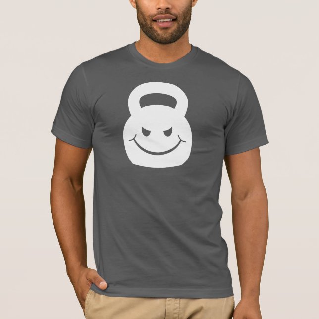 Camiseta kettlebell smirking do mau (Frente)