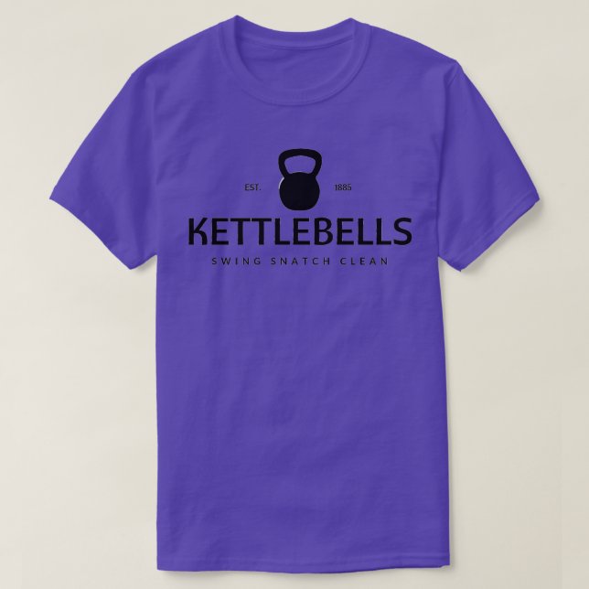 Camiseta Kettlebell Swing Snatch Clean (Frente do Design)