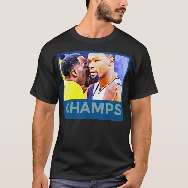 Camiseta Kevin Durant Draymond Green Warriors Champs (Frente)