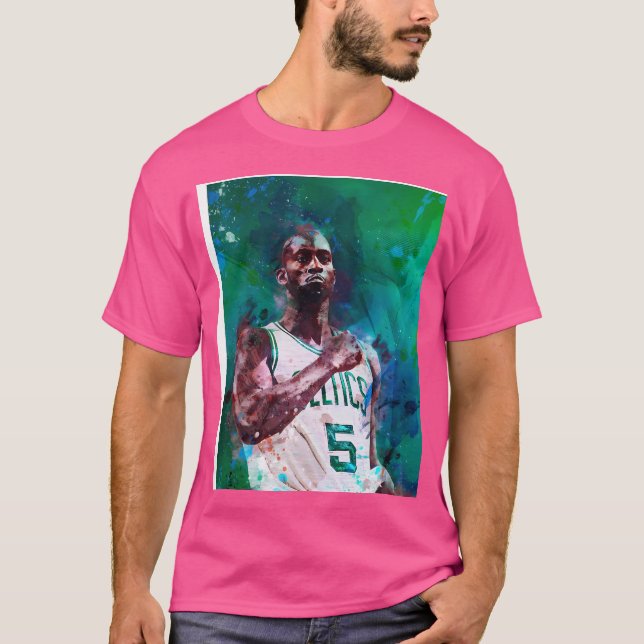Camiseta Kevin Garnett Celtics Mídia mista (Frente)