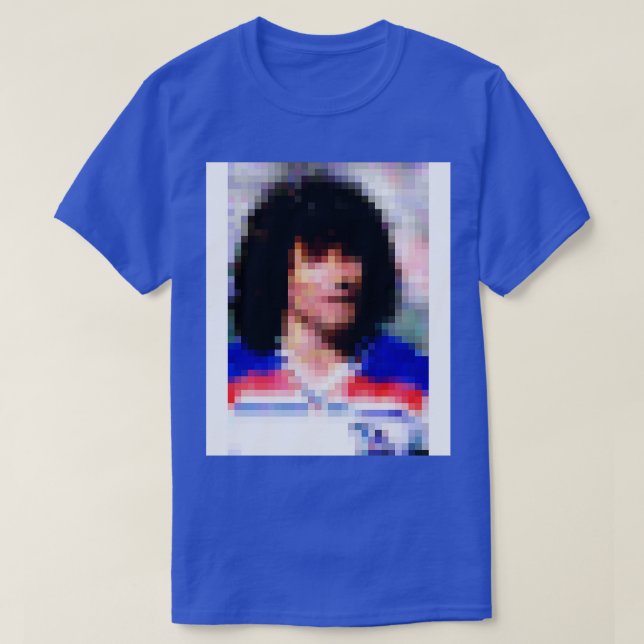 Camiseta Kevin Keegan Espana 82 Retro Pixel Art (Frente do Design)