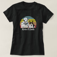 Kevin & Linda cachorrinho Retro Sun T-Shirt