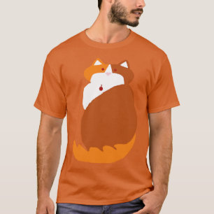 Camiseta Kevin, o Ginger Cat Abstrato Drawing
