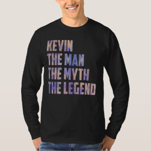 Camiseta Kevin O Homem O Mito O Filho Dia de os pais Da Len