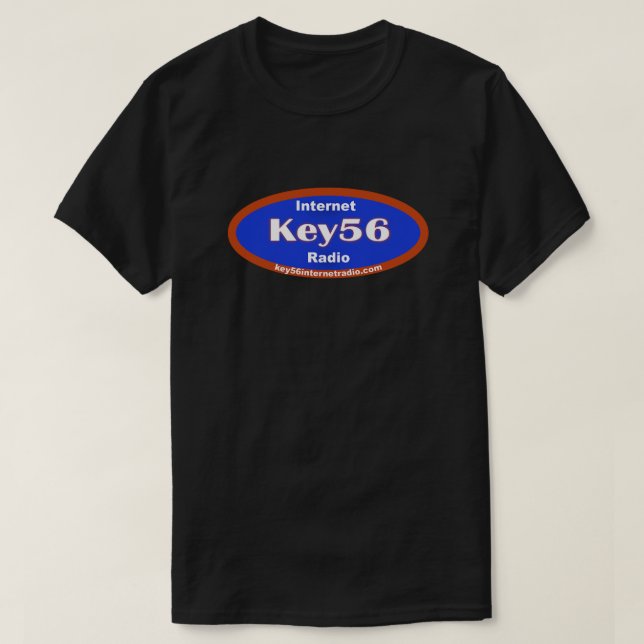 Camiseta Key56 Radio Black T-Shirt (Frente do Design)