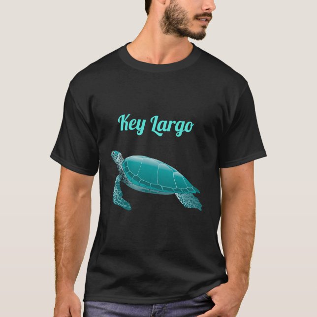 Camiseta Key Largo Florida Sea Turtle Souvenir (Frente)