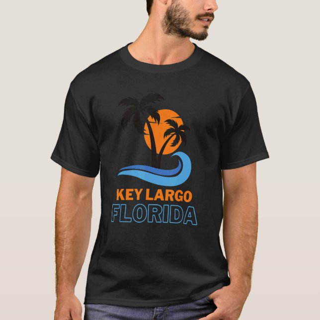 Camiseta Key Largo Florida Vacation Beach Tropical Group (Frente)
