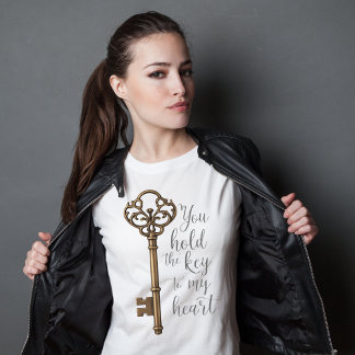 Camiseta "Key to My Heart - Vintage Love Symbol Art"