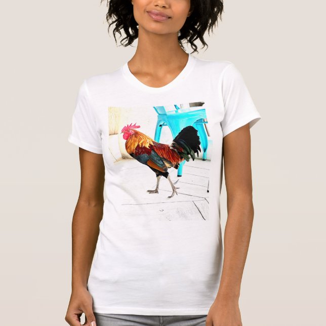 Camiseta Key West Cock-a-doodle-doo T-Shirt (Frente)