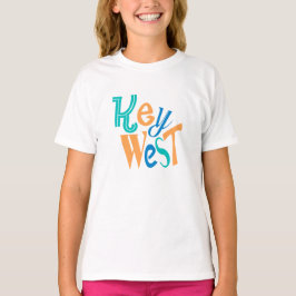 Camiseta Key West - design de tipografia de diversão