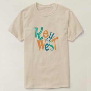 Camiseta Key West - design de tipografia de diversão