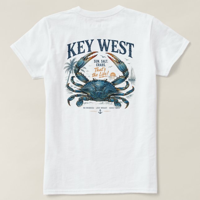 Camiseta Key West Essa é a Vida! (Verso do Design)