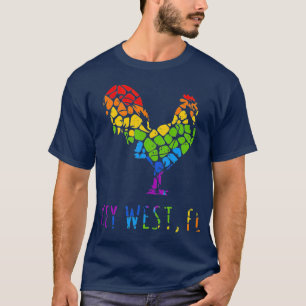 Camiseta Key West FL RoosterChicken Fantasy Souvenir