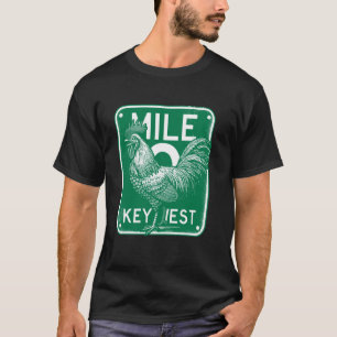 Camiseta Key West Florida Chicken Retro Mile 0 Rooster Mile