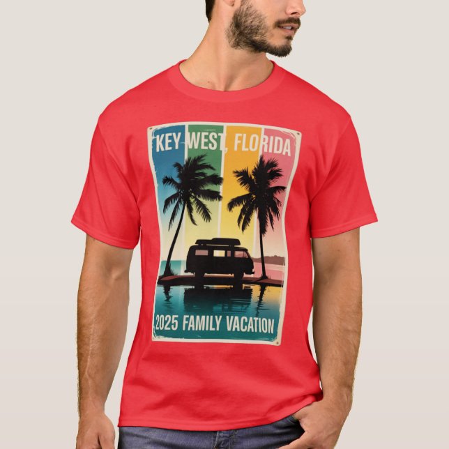Camiseta Key West Florida Family RV Vacation 2025-Photoroom (Frente)