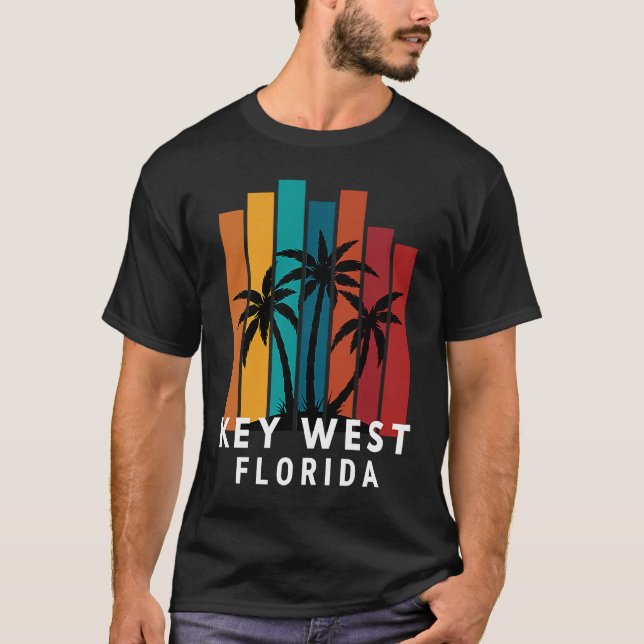 Camiseta Key West Florida Family Vacation Beach Tropical (Frente)