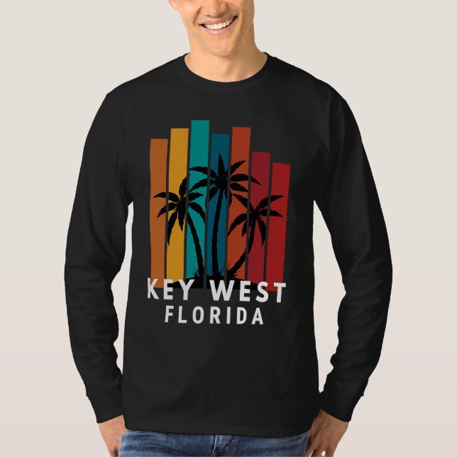 Camiseta Key West Florida Family Vacation Beach Tropical (Frente)