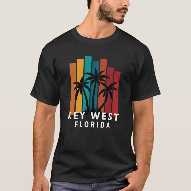 Camiseta Key West Florida Family Vacation Beach Tropical (Frente)