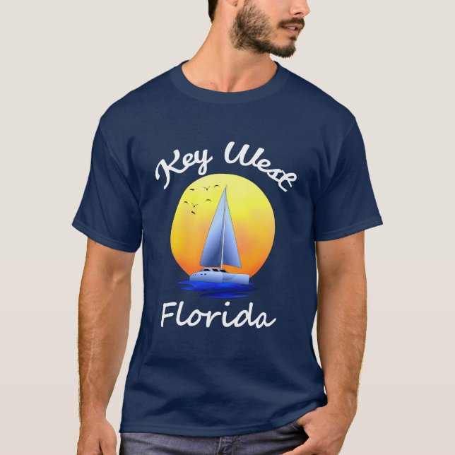 Camiseta Key West Florida fecha a navigação (Frente)