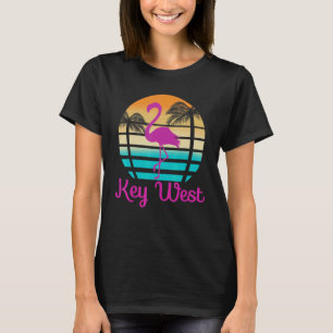 Camiseta Key West Florida Flamingo Tropical Beach
