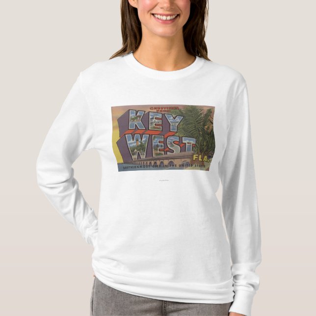Camiseta Key West, Florida - grandes cenas da letra (Frente)