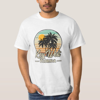 Camiseta Key West Florida Keys Retro 70s Beach Vacation