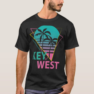 Camiseta Key West Florida Keys Retro Palms Palm Trees Beach