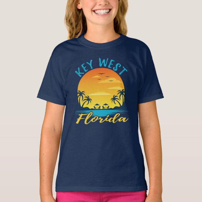 Camiseta Key West Florida Sunset Vacin (Frente)