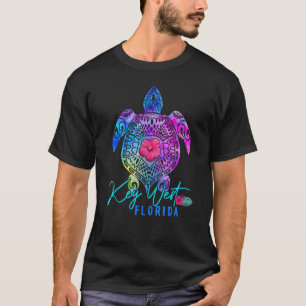Camiseta Key West Florida Tie Dye Sea Turtle Vacation 2023