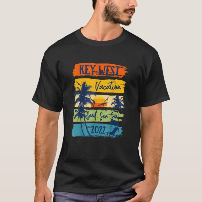 Camiseta Key West Florida Vacation 2022 Matching Family (Frente)