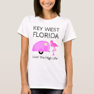 Camiseta Key West Flórida Vivendo a Vida de Luxo Divertido