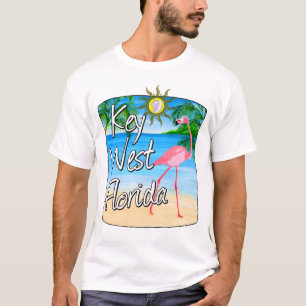 Camiseta Key West Pink Flamingo Florida Keys