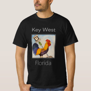 Camiseta Key West Rooster e Sinal da Estrada 1 dos EUA