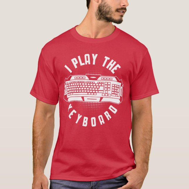 Camiseta Keyboard Humorous Computer Science Gaming vintage  (Frente)