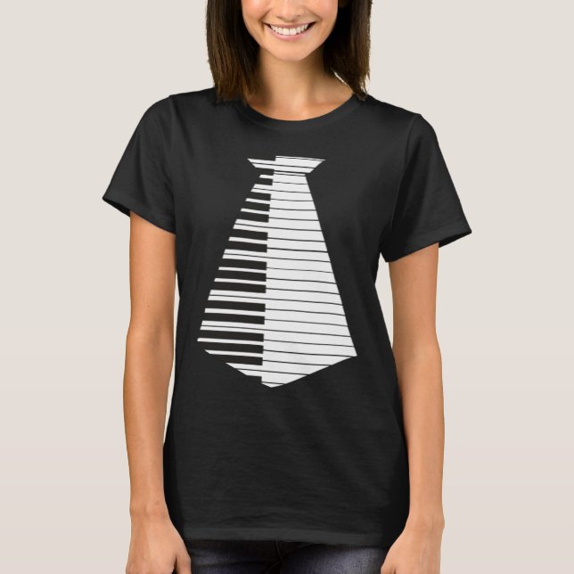 Camiseta Keyboard pianist piano tie musician (Frente)