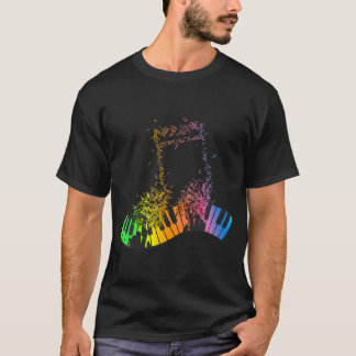 Camiseta Keyboard Piano Player Engraçado Tecladista Musical