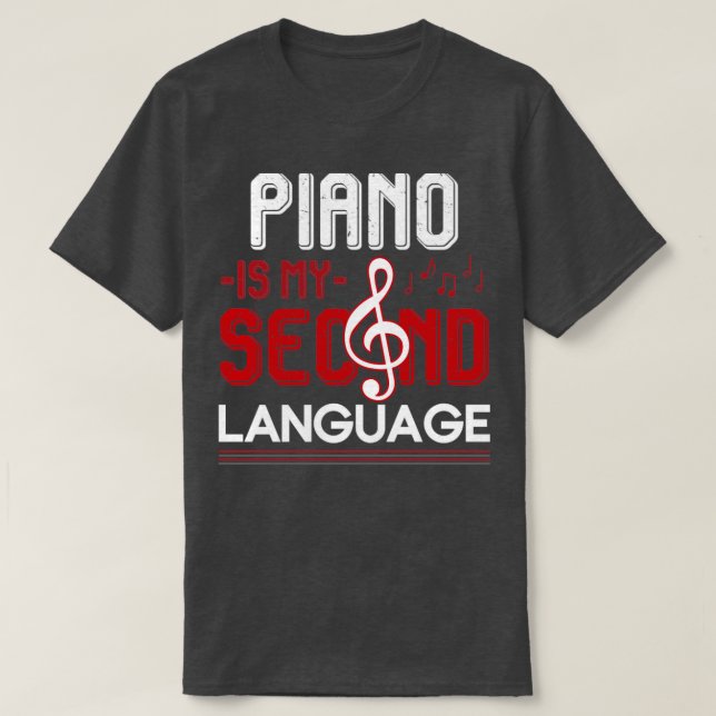 Camiseta Keyboard Piano Player Gift Piano (Frente do Design)