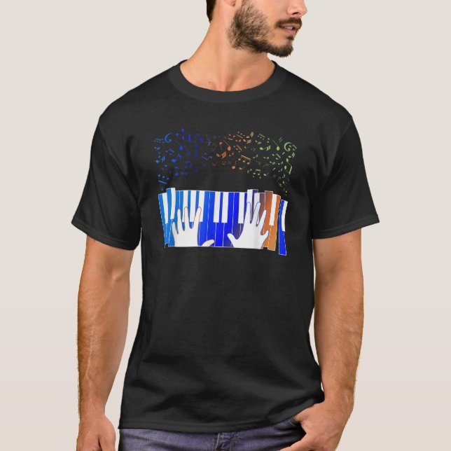 Camiseta Keyboard Piano Player Musical Keybomally Gag Ou (Frente)
