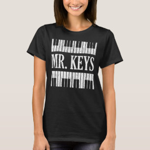 Camiseta Keys Musical Musical Musical Musical Pianist P