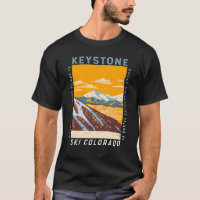 Keystone Colorado Winter Ski Area Vintage