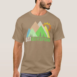 Camiseta Keystone de Esqui Presente Retro Vintage Keystone