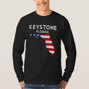 Camiseta Keystone Florida EUA State America Viagem Floridia