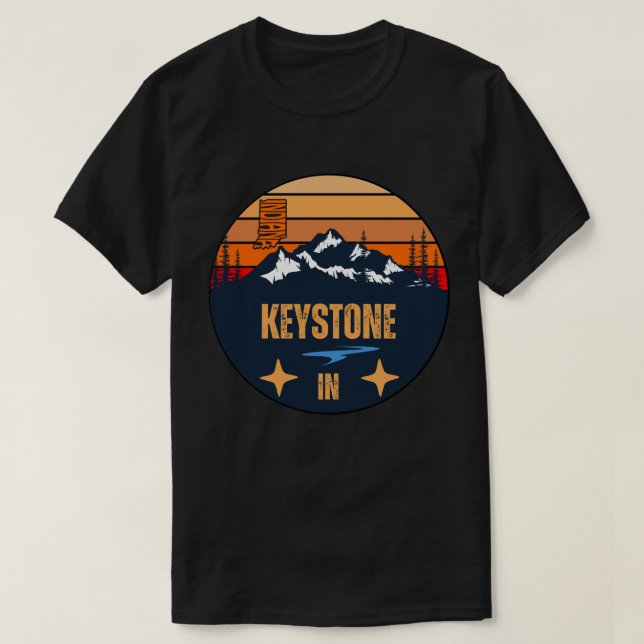 Camiseta Keystone, Indiana (Frente do Design)