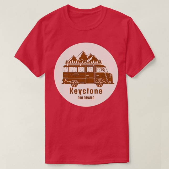 Camiseta Keystone ski Colorado 6 (Frente do Design)
