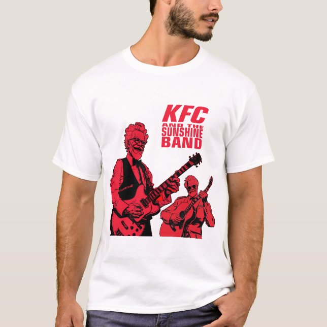 Camiseta KFC e a Banda do Sol com o Han do Violão nas costa (Frente)