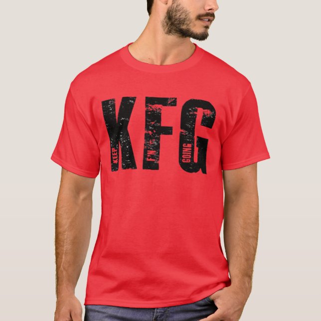 Camiseta KFG Continua Indo Ao Estilo Militar (Frente)