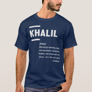 Camiseta Khalil Definição Nome Khalil