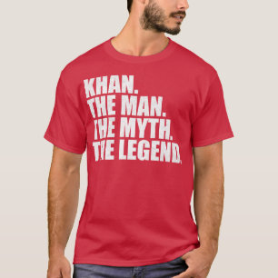 Camiseta Khan Nome da família Khan sobrenome Khan Apelido K