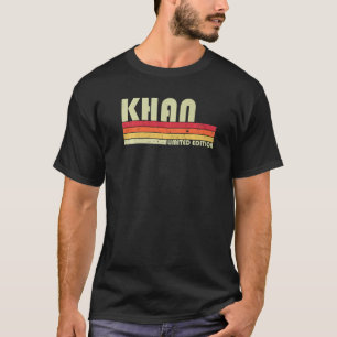 Camiseta Khan Surname Retro Vintage 80s 90s Aniversário Reu