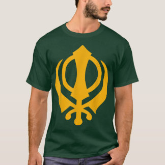 Camiseta KhandaSikhism Sikh Espada Deus Símbolo Tee